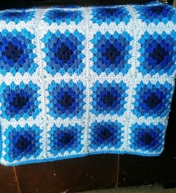 Crochet Blues Baby Blanket